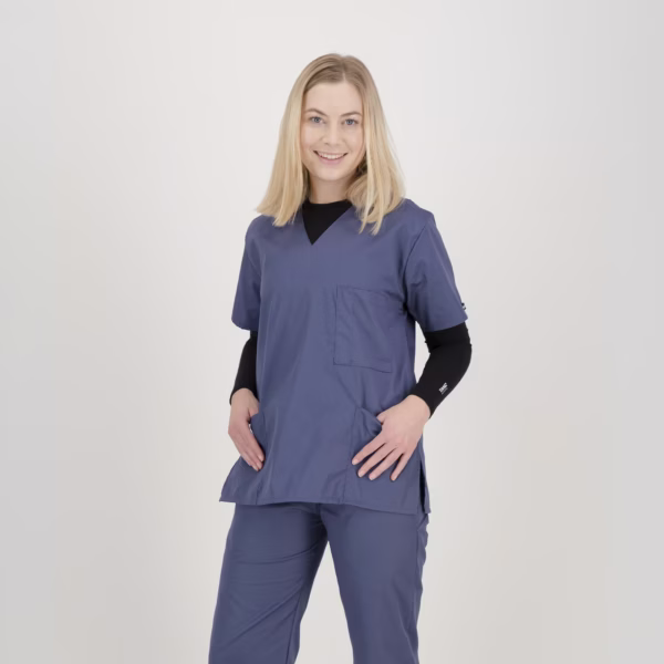 Airforce Blue Grey Lite Scrubs Women 03