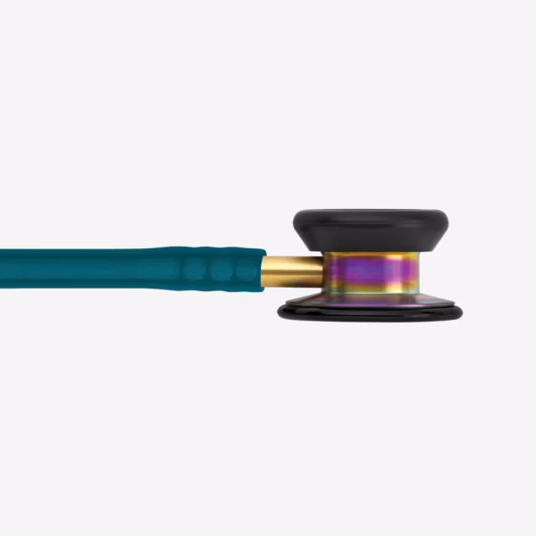 Classic II Paediatric Caribbean Blue Tube Rainbow finish Chestpiece 02