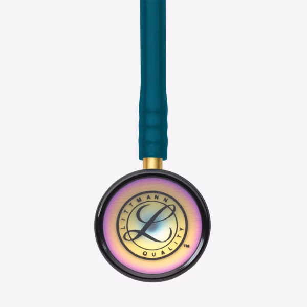 Classic II Paediatric Caribbean Blue Tube Rainbow finish Chestpiece 03