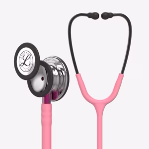 Classic III Pearl Pink Tube Mirror Chestpiece Pink Stem Smoke Headset 01