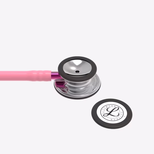 Classic III_Pearl Pink Tube_Mirror Chestpiece_Pink Stem_Smoke Headset_05 Classic III Pearl Pink Tube Mirror Chestpiece Pink Stem Smoke Headset 05