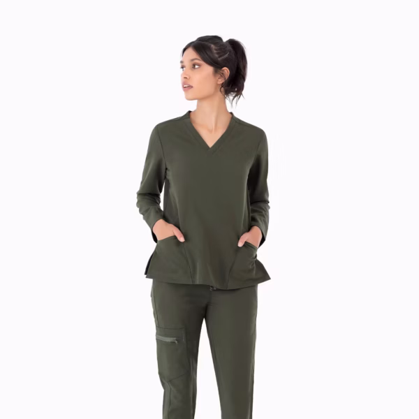 Farrah Modest Olive Green 01