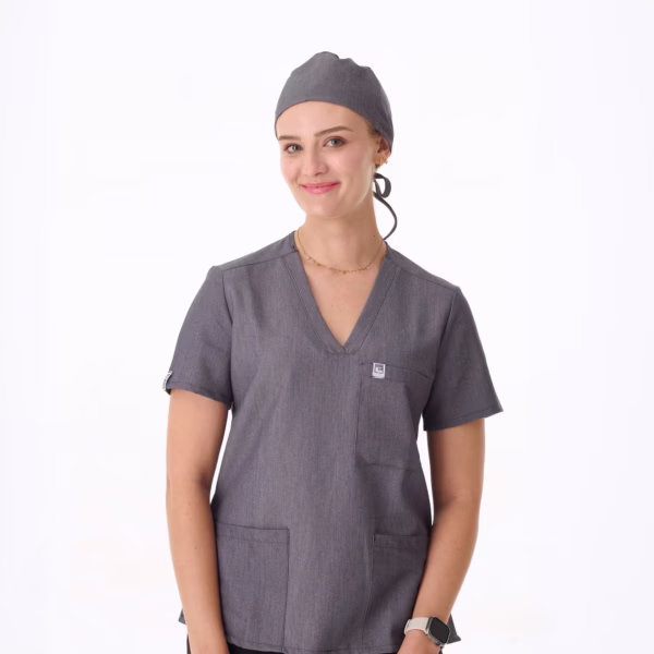 Graphite Female ScrubLab Caps 01