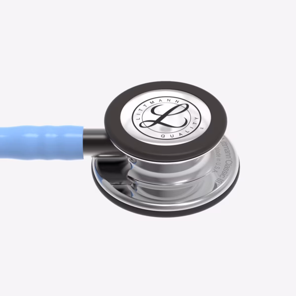 Littmann® Classic III™- Ceil Blue Tube, Mirror Chestpiece, Smoke Stem and Smoke Headset_06 Littmann® Classic III™ Ceil Blue Tube, Mirror Chestpiece, Smoke Stem and Smoke Headset 06