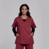 Maroon Lite Scrubs Women 02