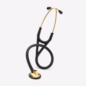 Master Cardiology_Black Tube_Brass-Finish Chestpiece_01 Master Cardiology Black Tube Brass Finish Chestpiece 01