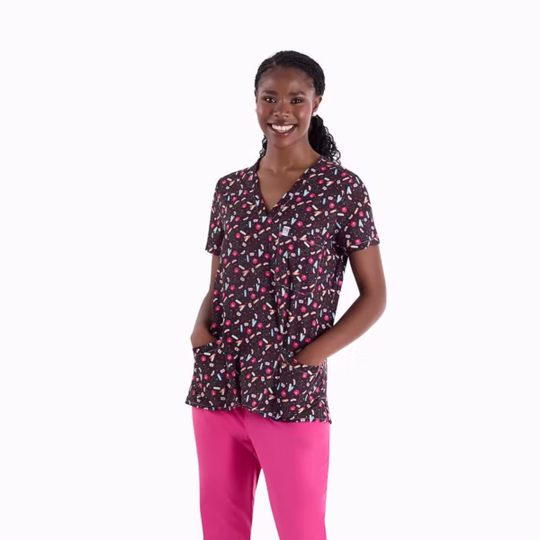 Medic Mix Female Printed Tops 01