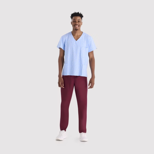 PT_Cotton Spandex_Men_Baby Blue Sunflowers_01 PT Cotton Spandex Men Baby Blue Sunflowers 01