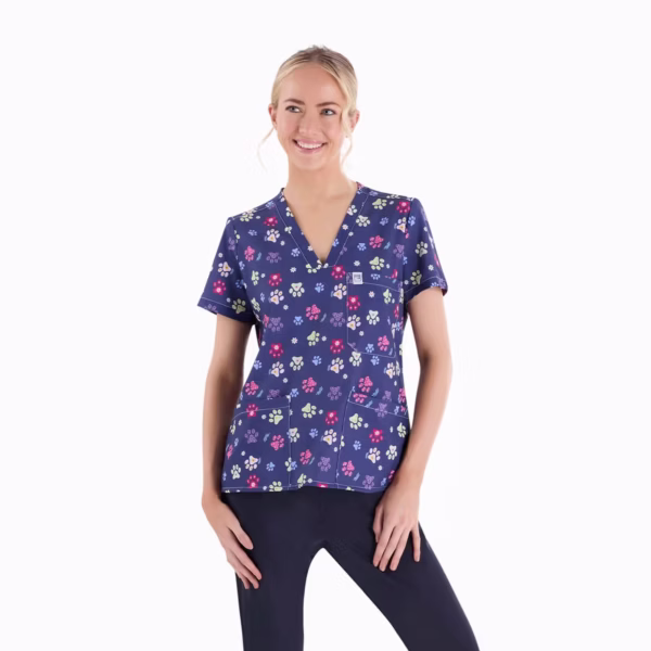Paw Print Female Printed Tops 01