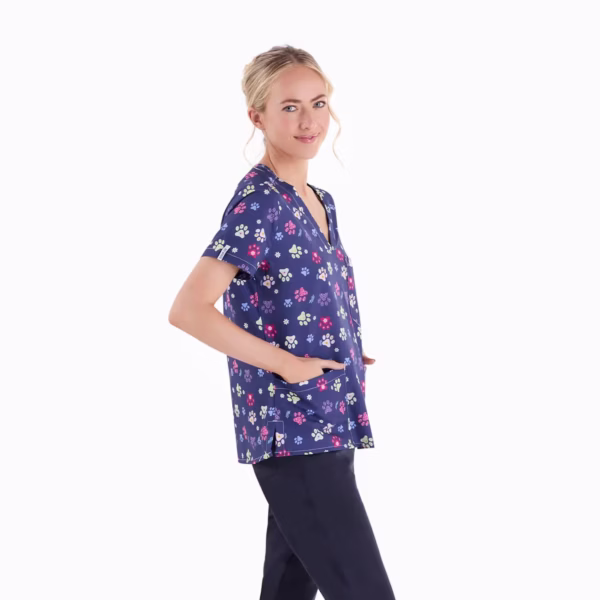 Paw Print Female Printed Tops 02