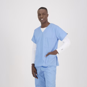 Powder Blue_Lite Scrubs_Men_04 Powder Blue Lite Scrubs Men 04