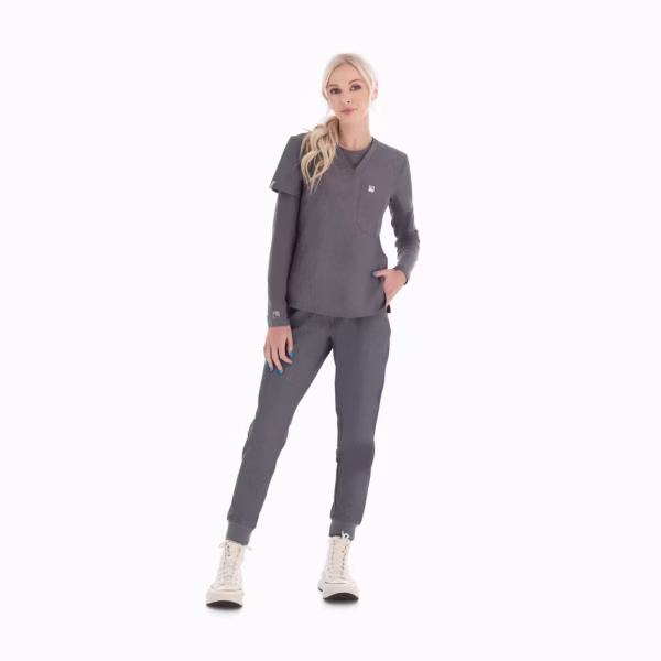 Slate Graphite Grey Female Underscrubs 01
